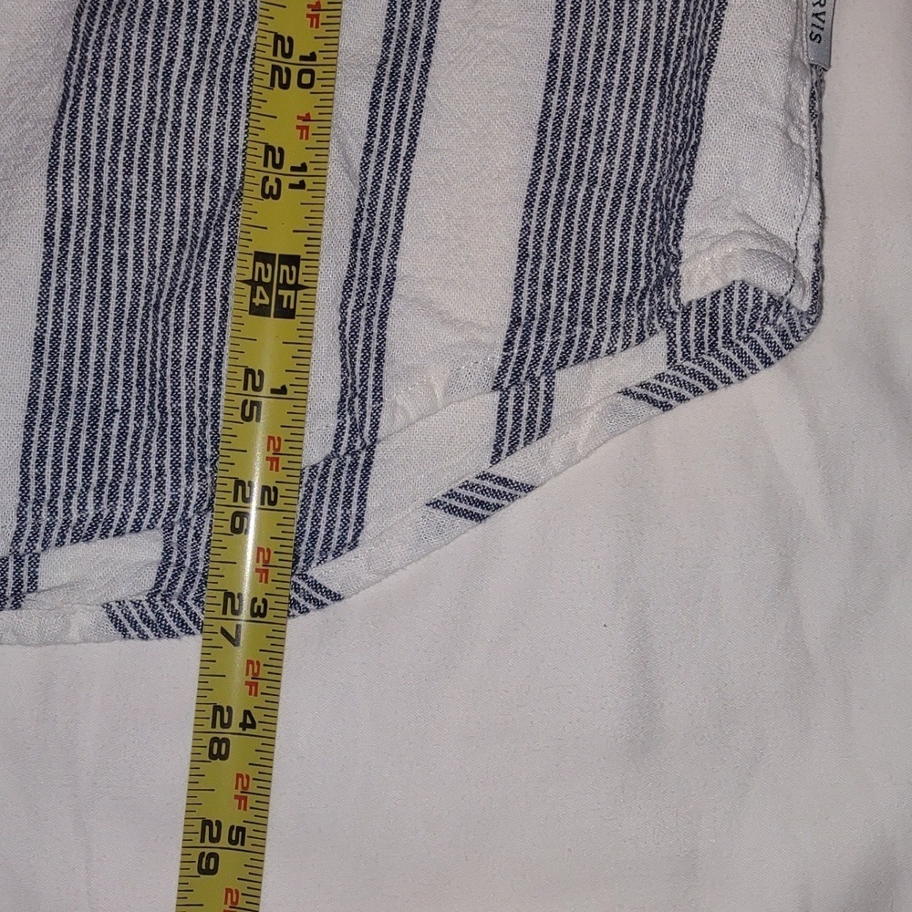 Orvis Classic Linen Blend Button Up Blouse Size XXL - Picture 4 of 7